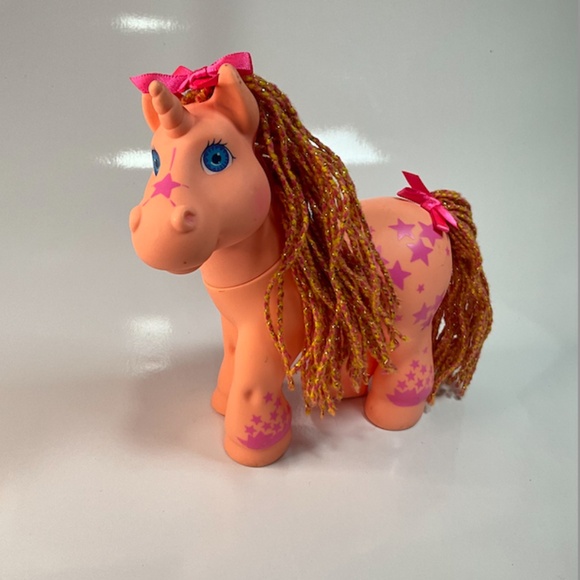 Cabbage Patch Kids 1992 Crimp N Curl Sundance Unicorn Glitter Hair Hasbro - Picture 1 of 9
